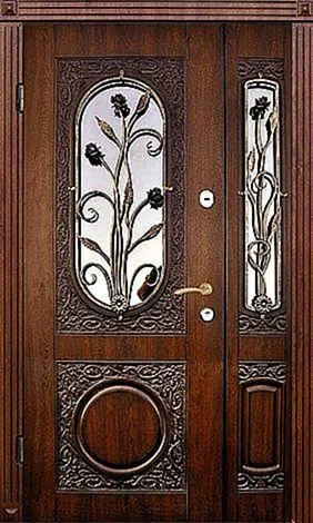 Входная дверь Massive-76 (Массив дерева) - внешняя сторона