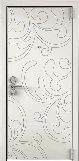 Входная дверь Mercury-18 (Порошковое напыление / МДФ Филенчатый) - внешняя сторона